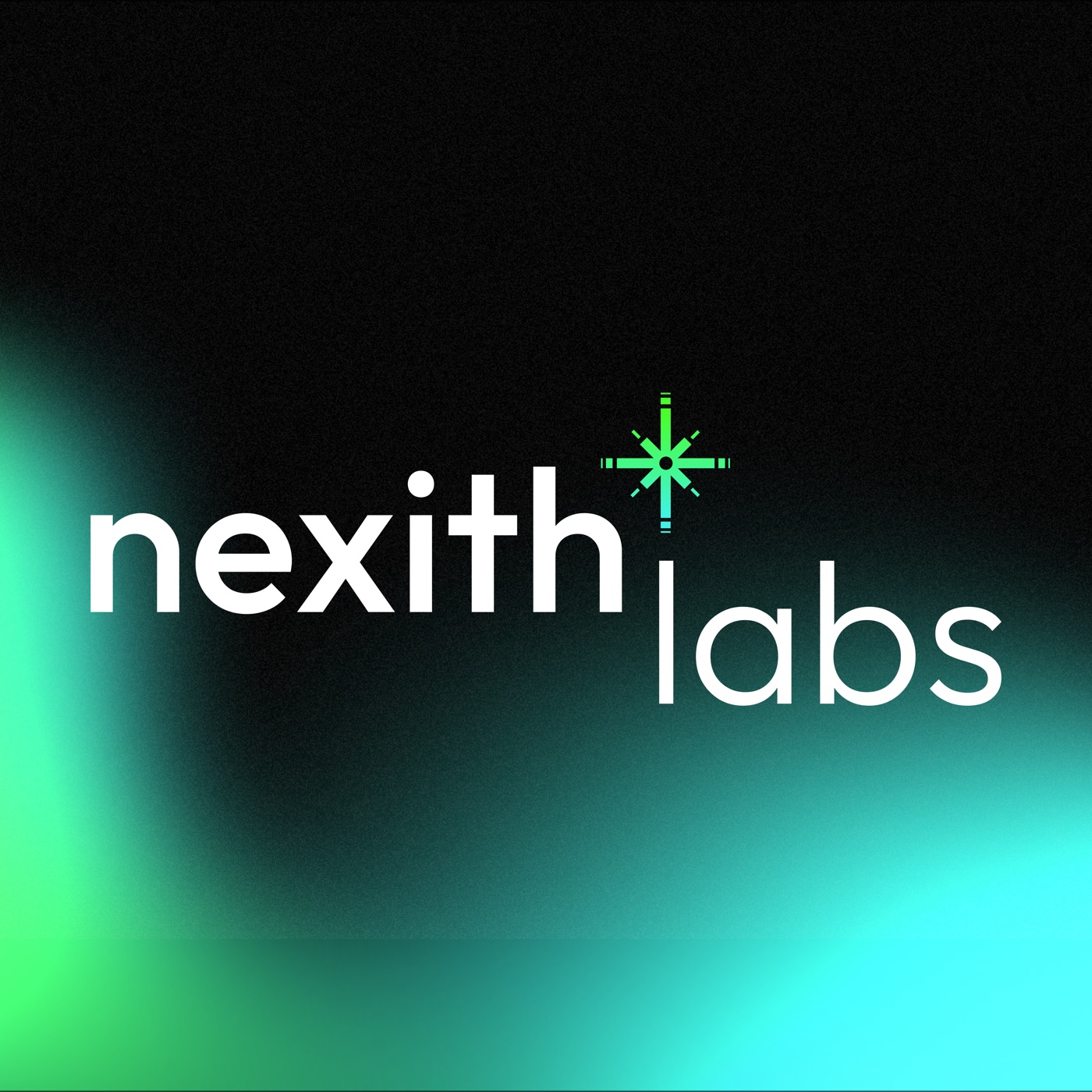 Nexith Labs logo on neon gradient background